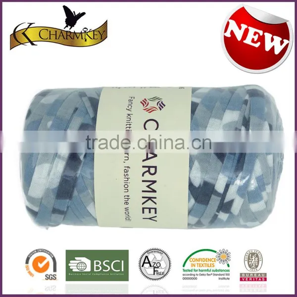 Charmkey Super Bulk Yarn 45cotton 5spandex 50polyester Chunky Yarn T Shirt Yarn Crochet Handbag photo-3