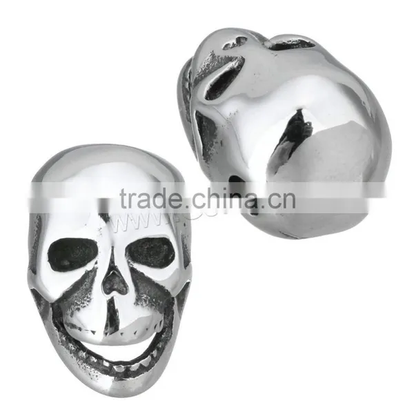 New MINI Stainless Steel Beads Skull With Crossbones on Sale photo-4