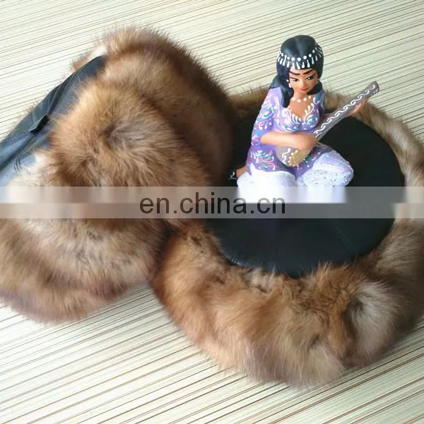 Musquash Round Fur Hat Flatcap With Russian Style photo-3