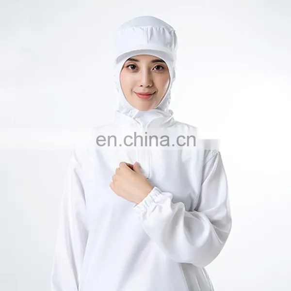 100%Polyester White Jumpsuit Food Processing Uniform photo-6