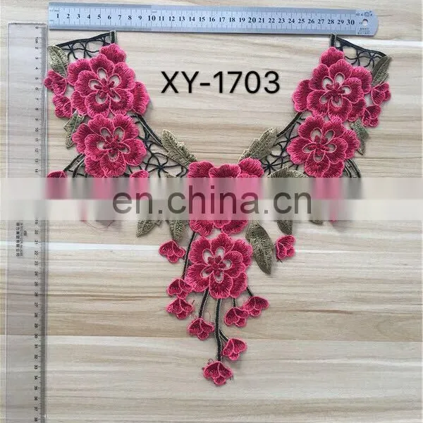 2017 Hot Sale Embroidery Neck Lace Collar/Lace Patch for Garment photo-2