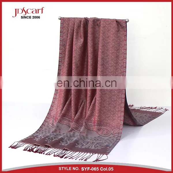 Woman Silky Polyester Scarf Viscose Jacquard Wholesale Scarf Hijab photo-5