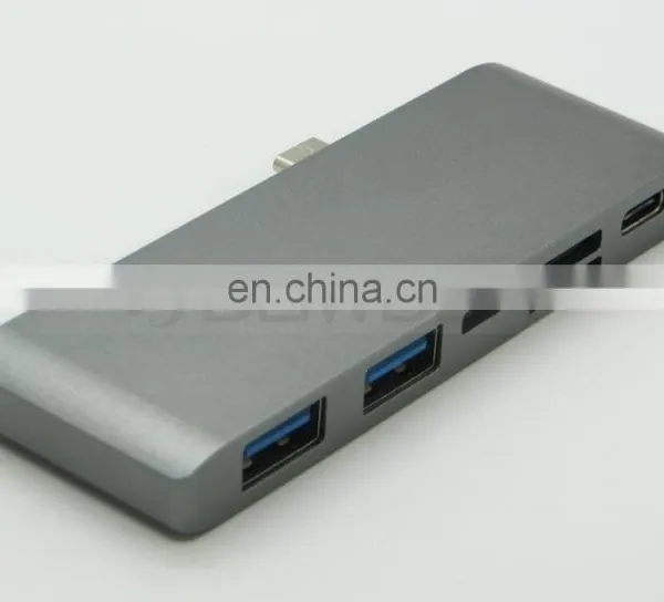 Aluminium 5 in 1 USB 3.0 Type C Hub for Macbook photo-4