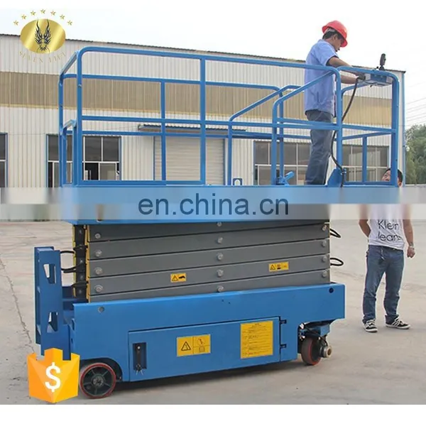 7LGTJZ Shandong SevenLift Cheap Scissor Hydraulic Battery Auto Ladder Automobile Elevators Lift photo-5
