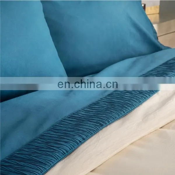 Amazon OEM Flat Fitted Hotel Water Proof Single King Queen Full Bed Sheets photo-2
