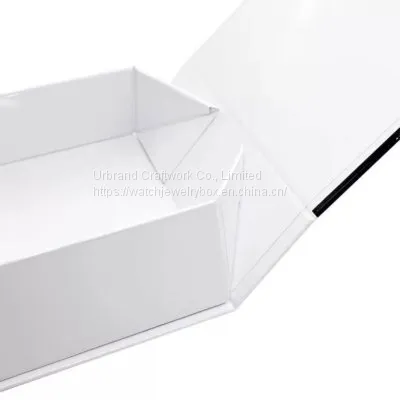 Ribbon Gift Box Creative Flip Box Export Products Packaging Box Folding Cardboard Box With Ribbon Bow photo-2