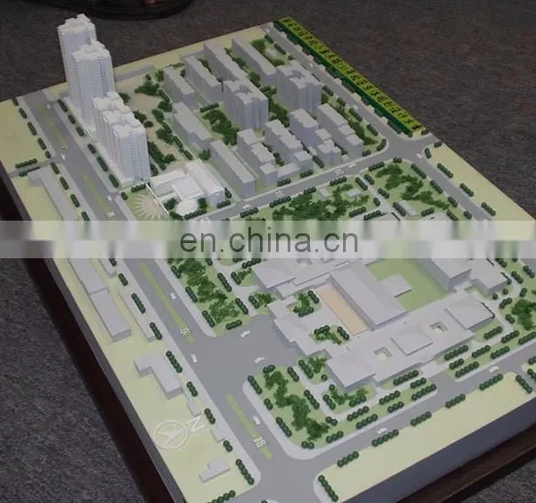 CNC Laser Machine Cutting Solid Abs Plastic Blocks Model for Architect Design photo-2