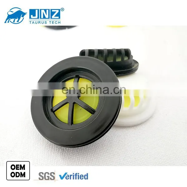 JNZ Facemask Accessories Plastic Black White Round Anti-dust Air Breathing Valve With Gasket photo-4