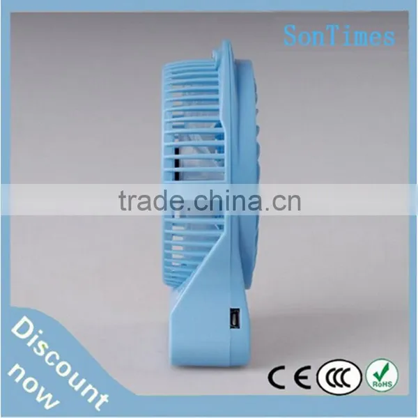 Low Noise dc 5 Volt Rechargeable Desktop Mist Mini Air Cooling Fan for Cellphone/usb photo-4