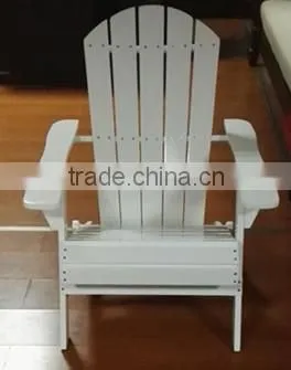 Adirondack Wood Folding Chair in White