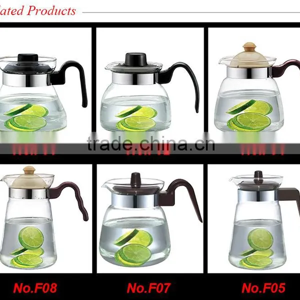 Water Jug Tea Pot Heat Resistant Glass Water Kettle Juice Pot photo-2