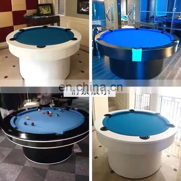 Round MDF/STONE Billiard Table Snooker Table Standard Family Club Multifunctional Round Solid Wood Billiard Table photo-2