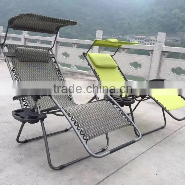 Over Size Zero Gravity Chiar With Cup Holder for Patio Outdoor Garden