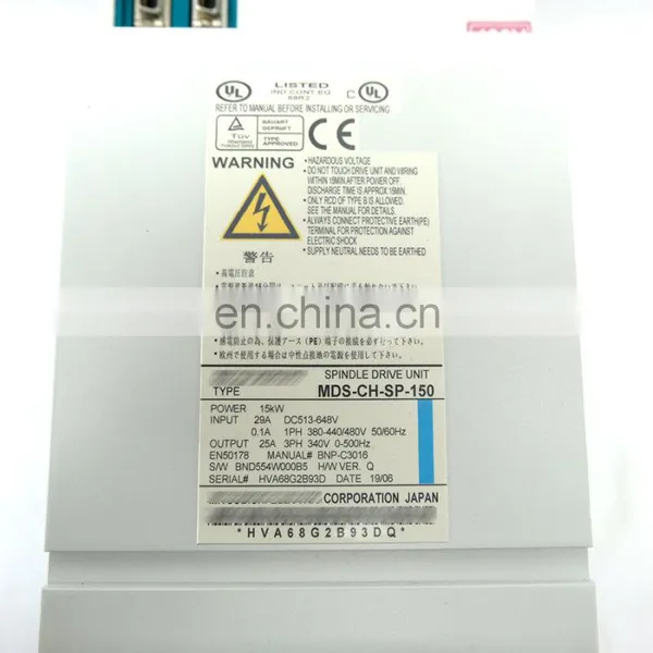 Fast Delivery Original ac Servo Drive MDS-CH-SP-150 Amplifier Spindle Drive Unit photo-5