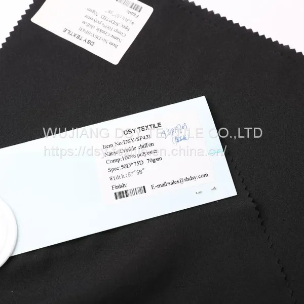 New Style Premium Available Pleated Shawls Crepe Scarfs Crinkle Chiffon photo-3