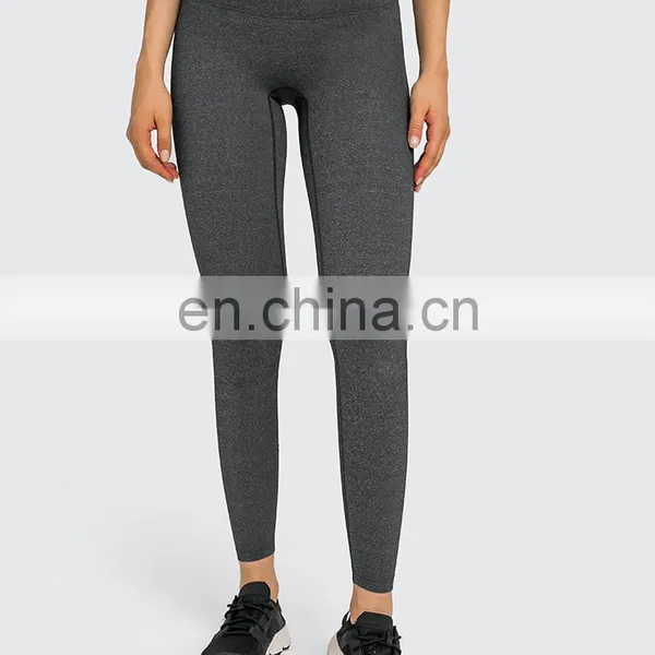 Top Selling Custom Good Quality High Waist No Front Seam Tiktok Best Peach Hip Leggings Pants Ladies Workout Gym Fitness Wear photo-5