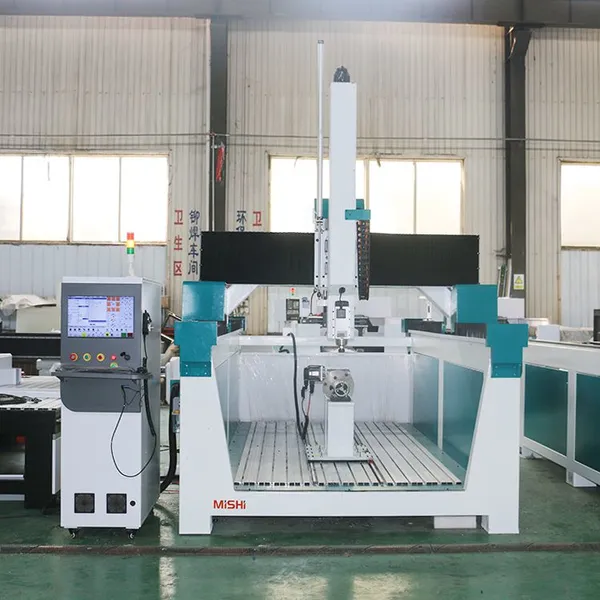 Big Size High Z 4 Axis 5 Axis CNC Router 180 Swing Degree Rotate Head Making Foam Wood Sculpture photo-2