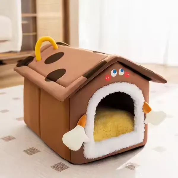Lovely Design High Quality Plush Cat Nest Cat Bed Comfortable Warm Breathable photo-2
