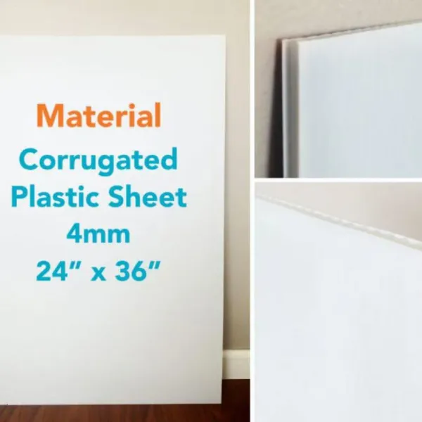 Durable Custom Printed Coroplast Sign Panels – 4mm 24*18 Weather-Resistant Yard Displays photo-4