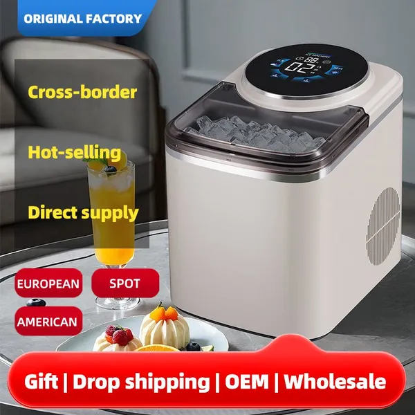 Custom Logo Portable Ice Maker Wholesale Automatic Electric Countertop Ice Machine Compact Design For Home Office RV Camping Use photo-5