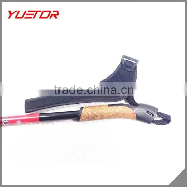 High Quality 1 Section Cork Handle Trekking Pole Hiking Stick photo-3
