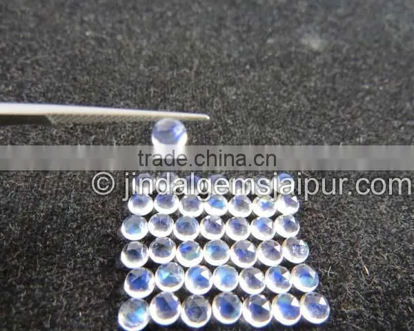 Wholesale Loose GemstoneRainbow Moonstone Top Quality Rose Cut Cabochons photo-2