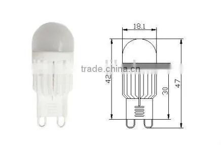 Aluminum Housing 3.5W G9 LED Light