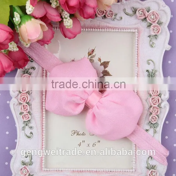 Wholesale Mixed Color Newborn Baby Hair Accessory Chiffon Bows Children Kids Headwear photo-5