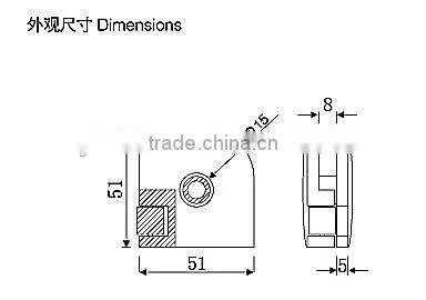 High Quality Zinc Alloy Glass Door Lock ,glass Cabinet Door Bottom Pivot Hinges photo-2