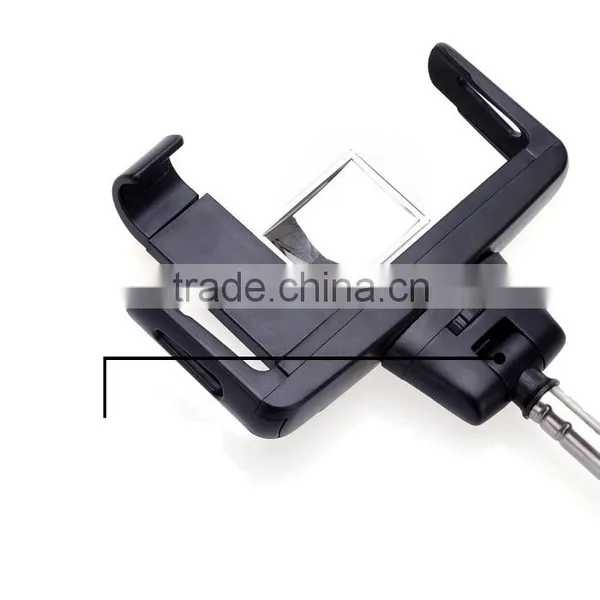2016 Wholesale Fashion Fodable Pocket Cable Monopod Bluetooth Selfie Stick With Mirror for Smartphone photo-6