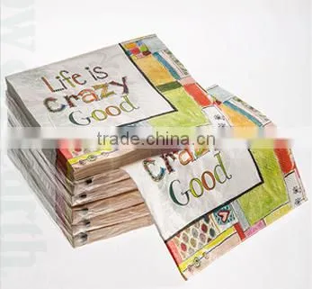 Isposable Paper Serviettes, Personalized Beach Party Napkins Napkin Printing photo-5