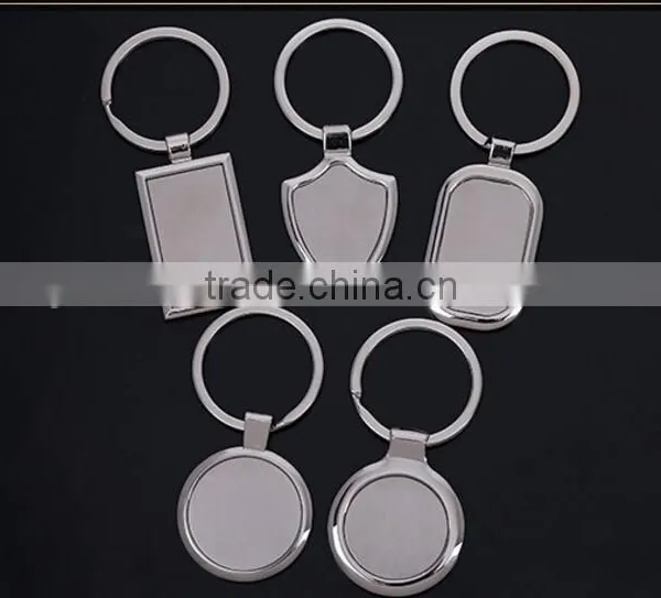Cheap Round Custom Metal Blank Keychain for Wholesale photo-2
