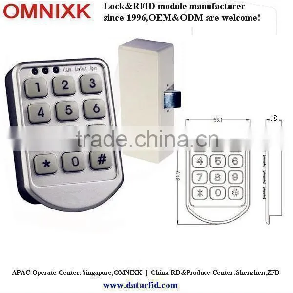 Electronic ODM Shenzhen Lock Factory Electronic Keypad Lock for Cabinet Door