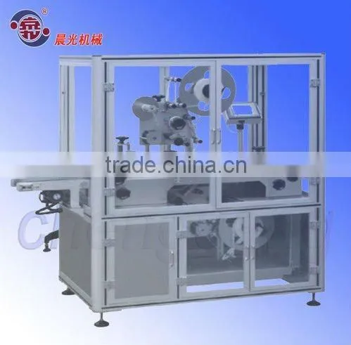 Double sides carton labeling machine (corner labeling machine)