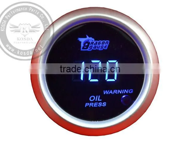 52mm Racing Boost Gauge, 52mm Guages Digital Gauge in White Black Light photo-4