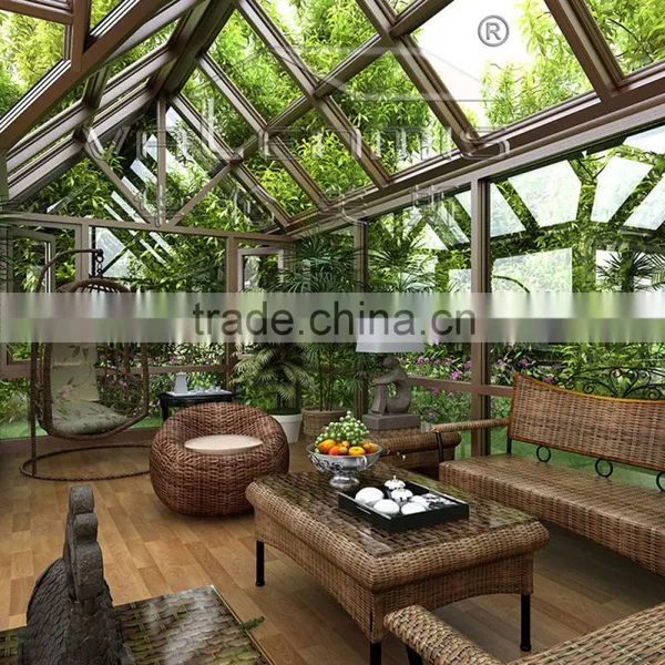 2016 Hot Sales Modern Wood Grain Aluminum Greenhouse photo-3
