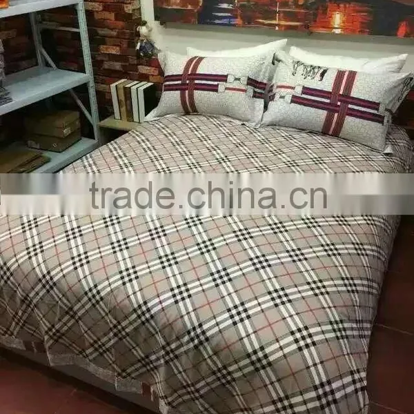 Wholesale Reactive Print Cotton Twill Peach Bedding Set photo-4