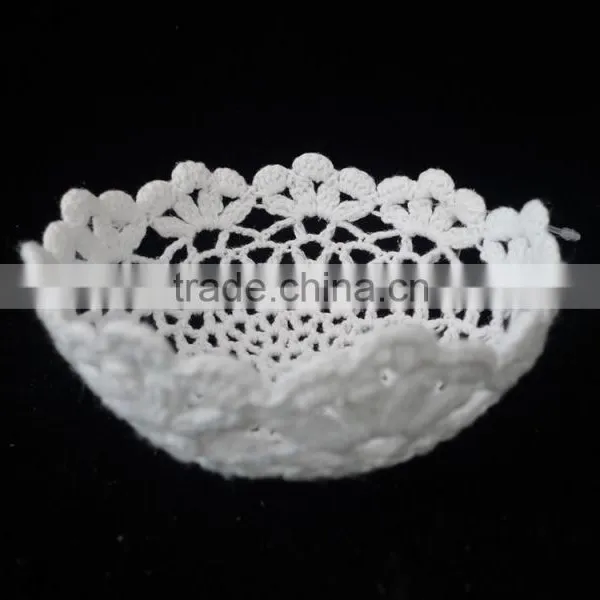 Crocheted Lacy Treasure Box, Thread Crochet Storage Bowls photo-4