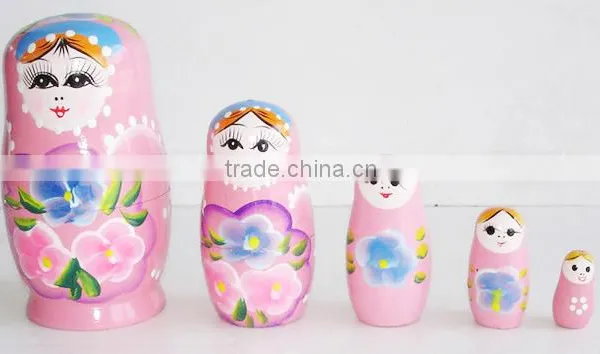 Wooden Russion Nesting Doll , Babushka Doll photo-2