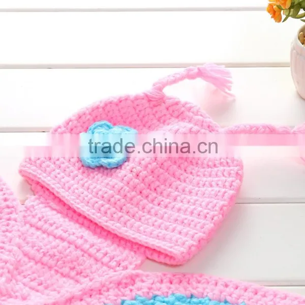 Crochet Knitted Wool Butterfly Photo Costume,Newborn Baby Photo Outfit photo-4