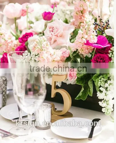 2016 New Design Stainless Steel Number Signs,table Decoration Letter for Wedding Reception photo-5