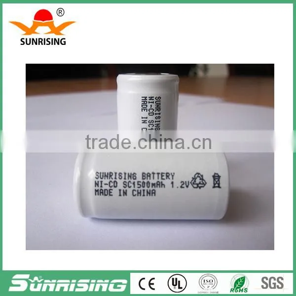 Ni-CD SC1500mAh 1.2V Rechargeable Battery for photo-4