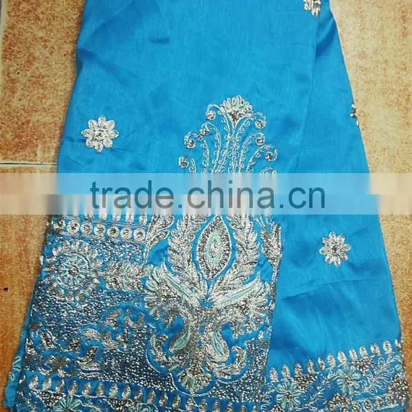 Top Selling Soft Custom African Raw Silk George for Women Dresses photo-6