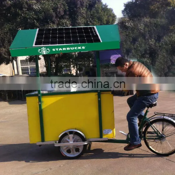 2015 New Design Solar Ice Cream Freezer Bike Solar Portable Rechargeable Battery Bicycle Freezer Solar Freezer With Tricycle photo-2