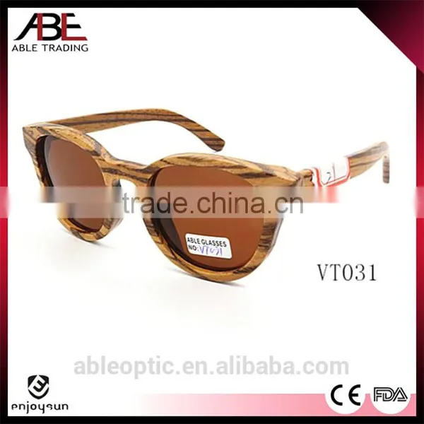 High Quality 2016 Classic Style UV400 Lens Design Bamboo Wooden Polarized Sunglasses FDA CE Sun Glasses Supplier's Choice photo-2