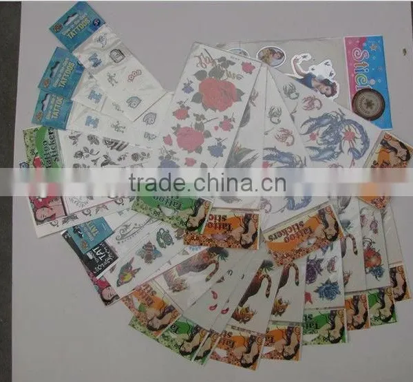 Customized Lovely Designs Temporary Tattoo Supply for Women