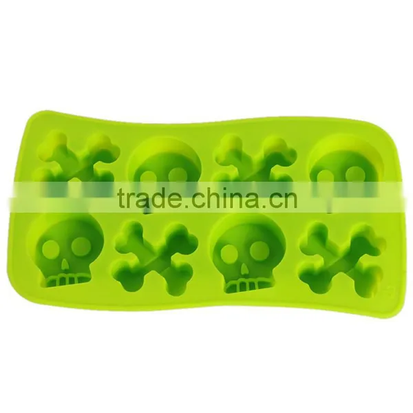 2 COLOR Freeze Ice Cube Tray Skull Mould Mold Cooking Tools Cookie Cutter Ice Molds Ice Trays Ice Cream Tools Hot Selling photo-2