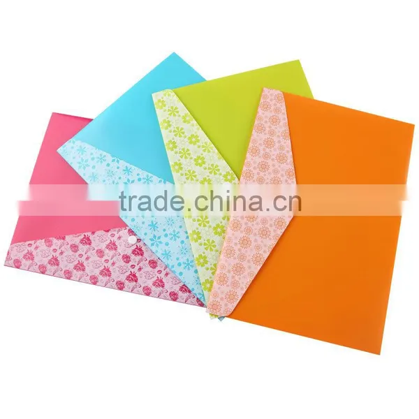 Comix Stationeri Offic Fashion Snap Fastener Bag A4 File Pocket File Folders photo-3