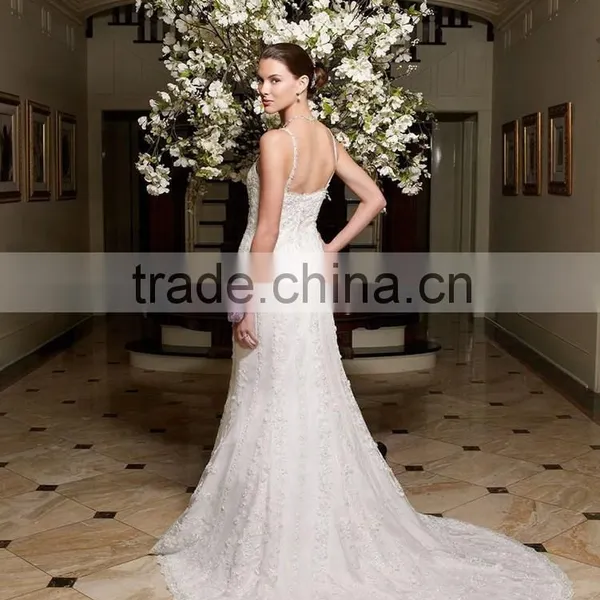 Latest Style High Quality Puff Sleeve Wedding Dress photo-3