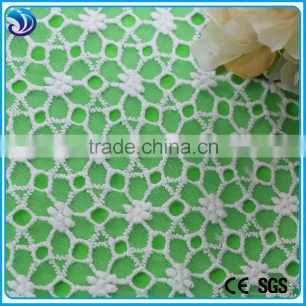 Fancy Floral Organza Polyester Embroidery Lace Fabric for Wedding Dress photo-2